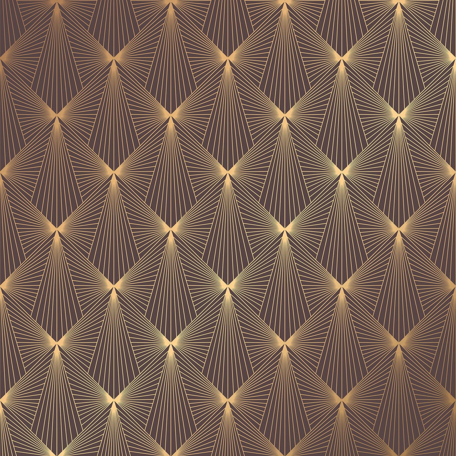 Art Deco Gold Geometric Wallpaper Peel and Stick – Dark Luxury Living Room Wall Mural | Eternal Walls