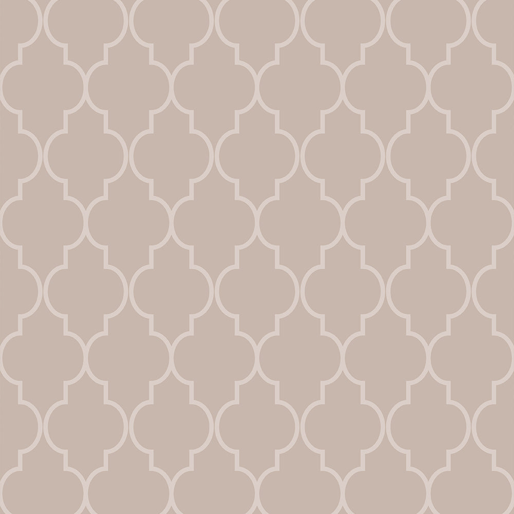 Beige Moroccan Trellis Pattern Wallpaper for Living Room & Bedroom | Eternal Walls