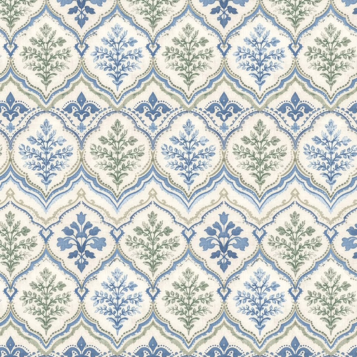 Blue Garden Medallion | Floral Ceiling Wallpaper