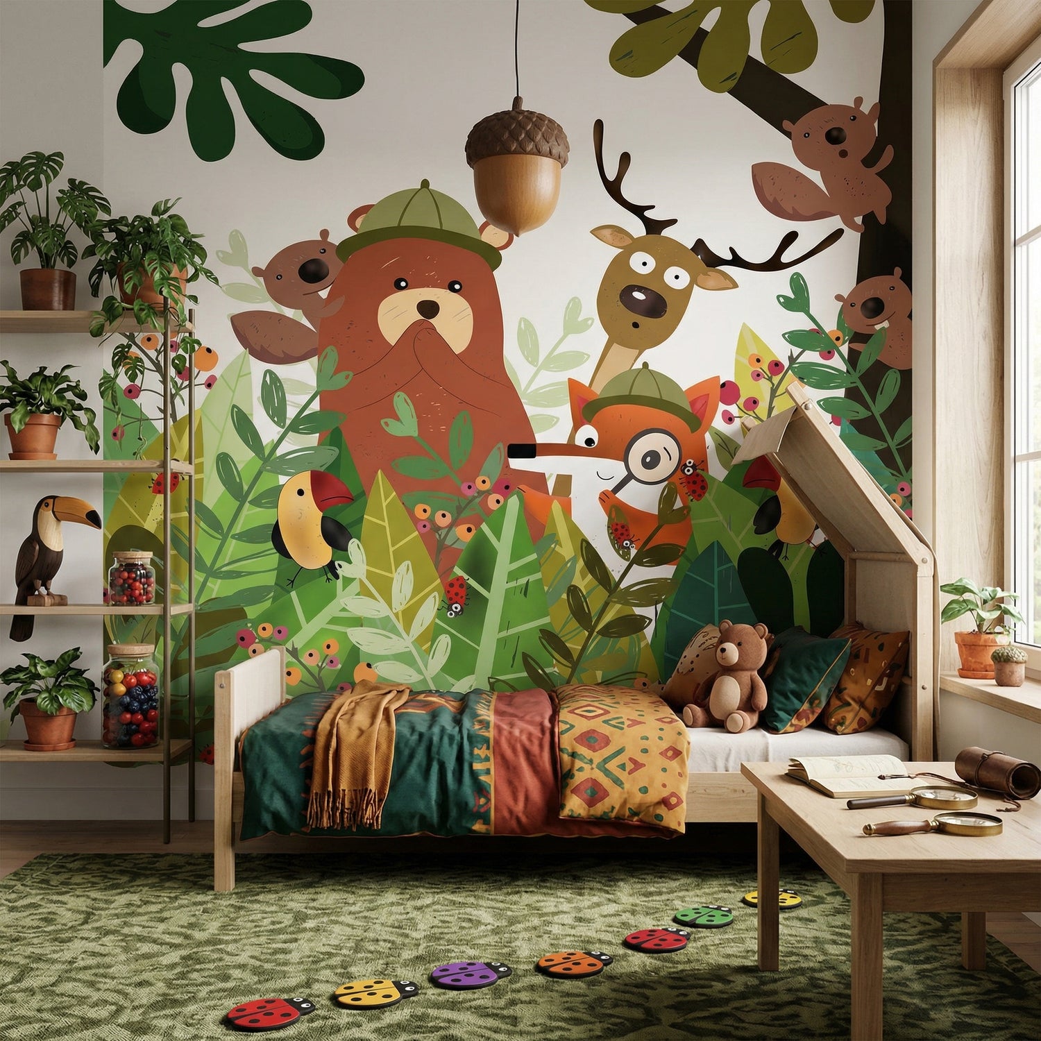 Storybook Woodland Kids Wallpaper
