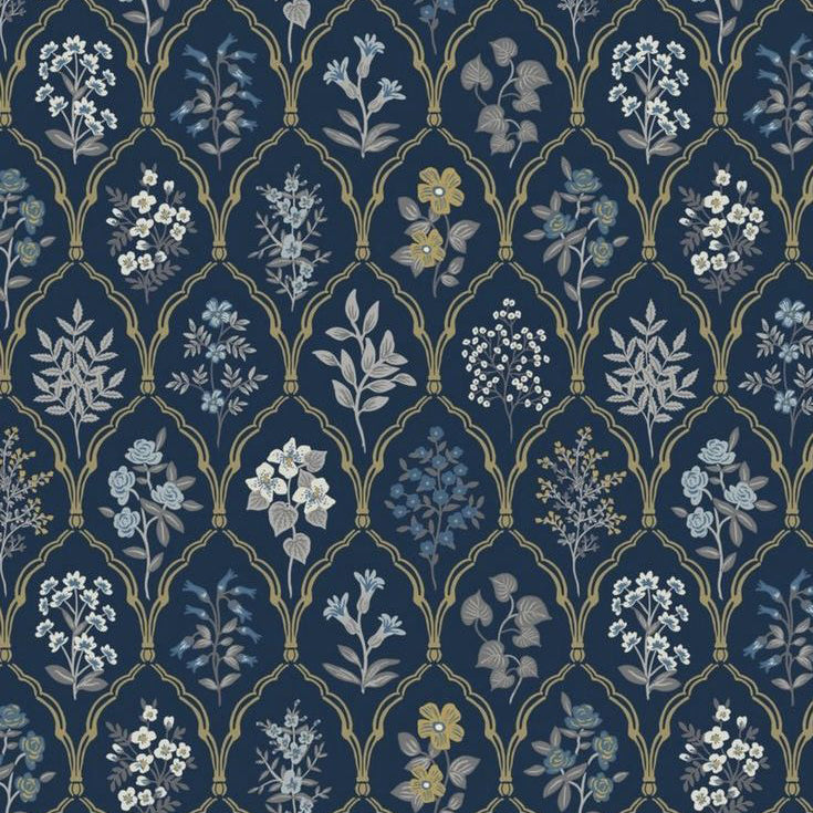 Mughal Arch Garden | Ornamental Botanical Ceiling Wallpaper