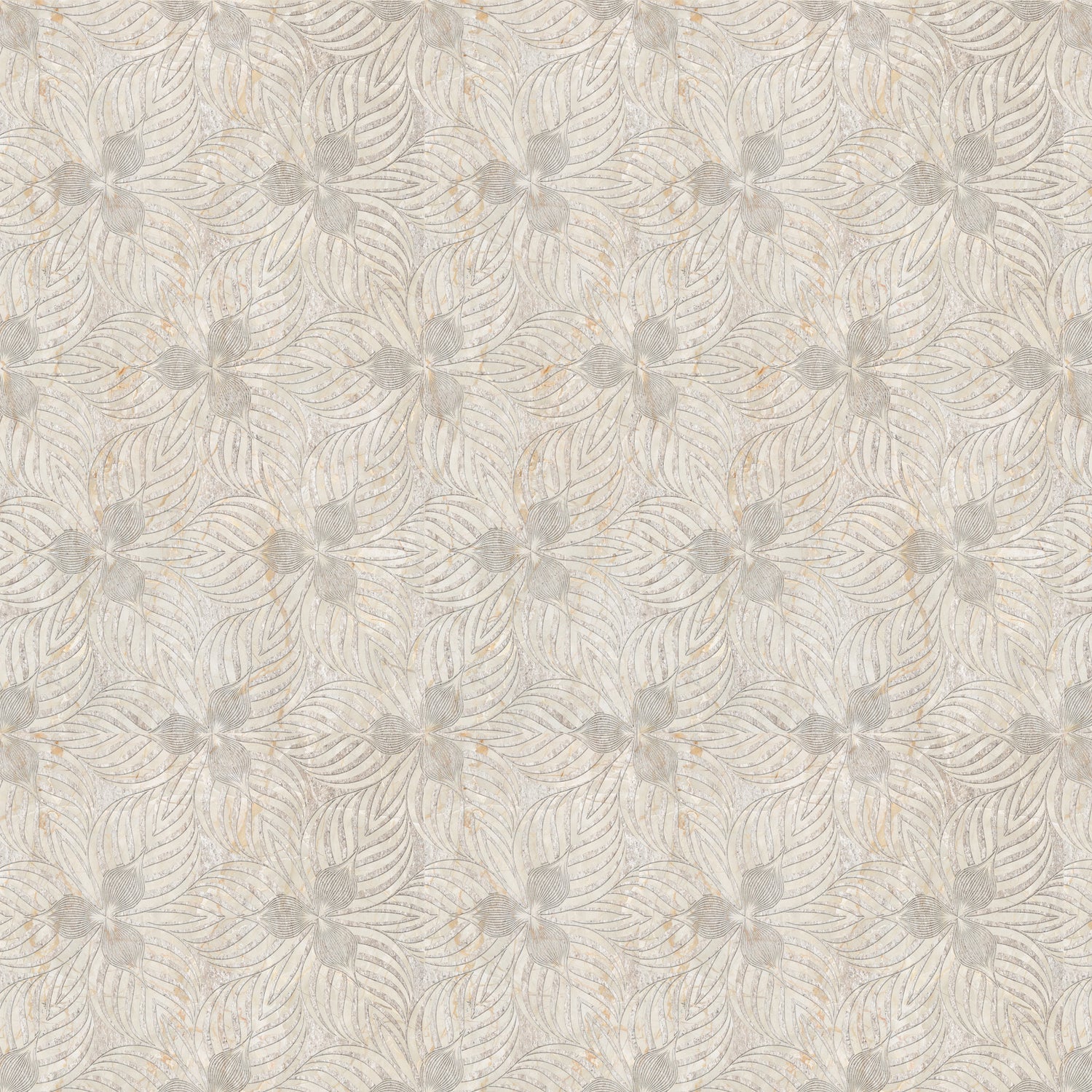 Beige Abstract Peel and Stick Wallpaper – Modern Floral Geometric Wall Decor – Removable Luxury Pattern