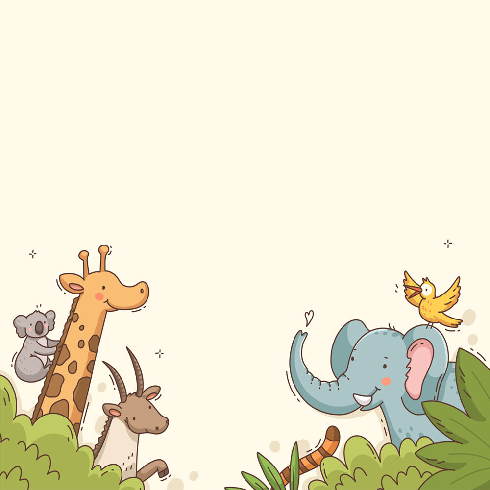 Cute Safari Kids Wallpaper