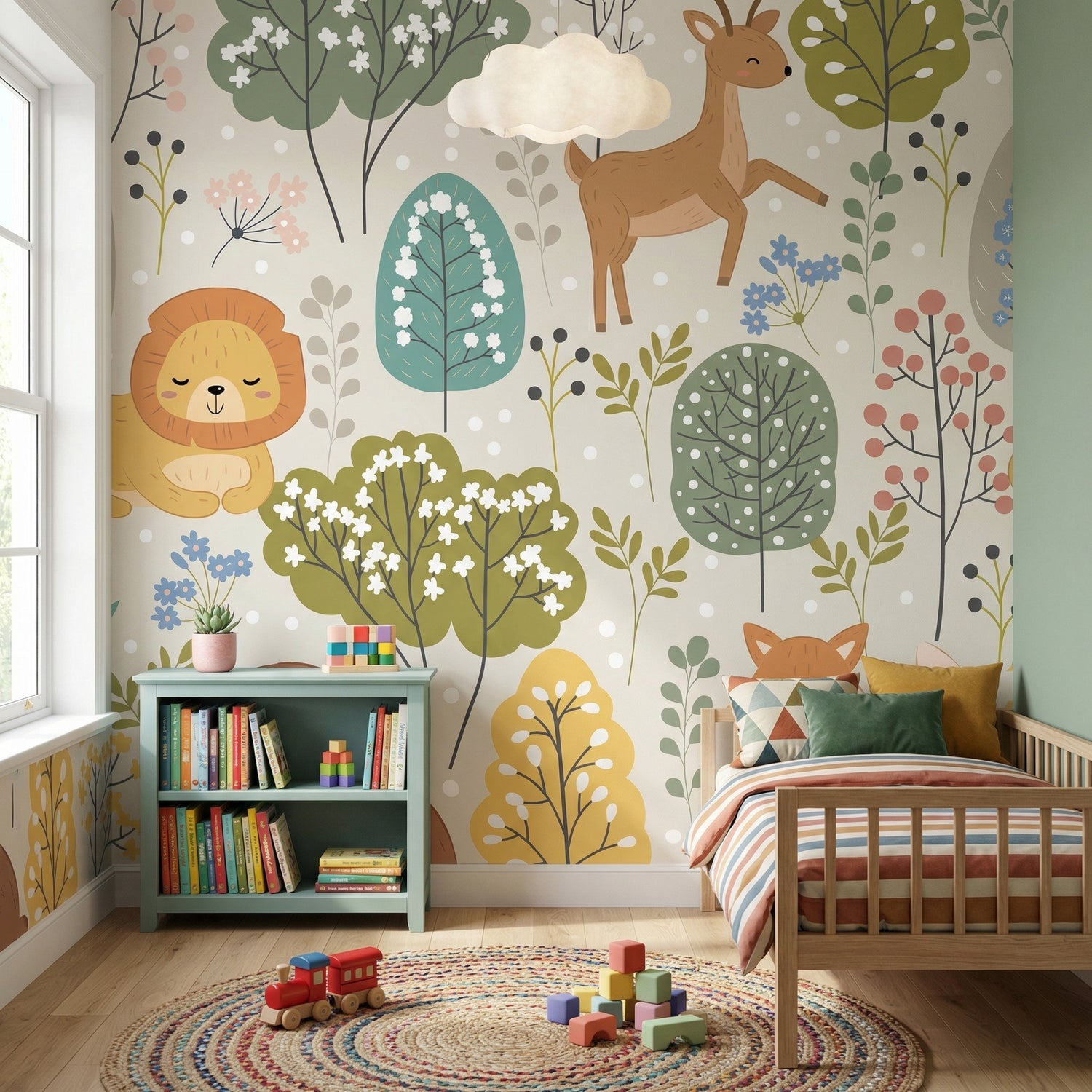 Forest Friends Nursery Wallpaper