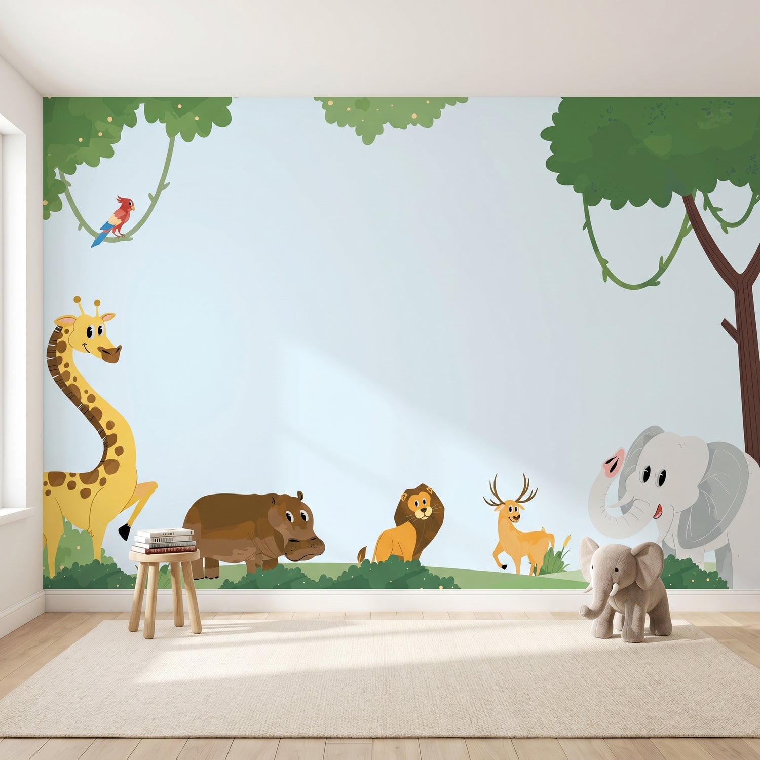 Jungle Safari Kids Wallpaper